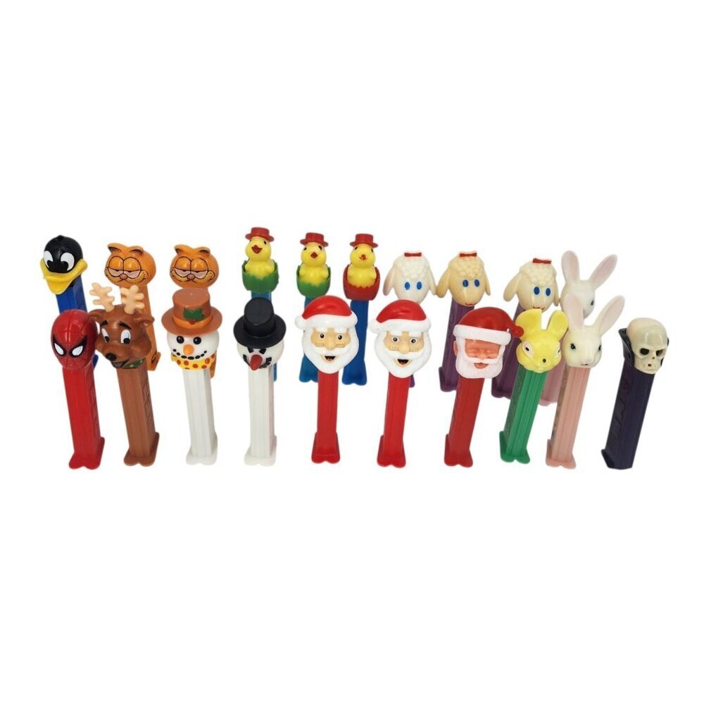 Vintage Pez Dispensers Misc Garfield Easter Lambchop Christmas Lot of 20 ea